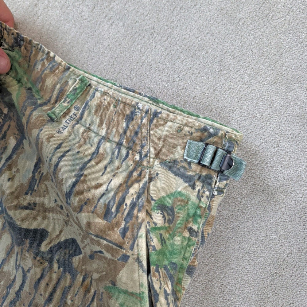 Rattlers Brand Size L Mens Realtree Camo Cargo Pants Made in USA Cotton Hunting - Picture 3 of 10